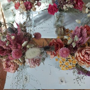 Ramos de rosas de flores secas - pequeños arreglos de flores secas, flores secas para bodas, pequeños ramos de flores secas, pequeños ramos imagen 5
