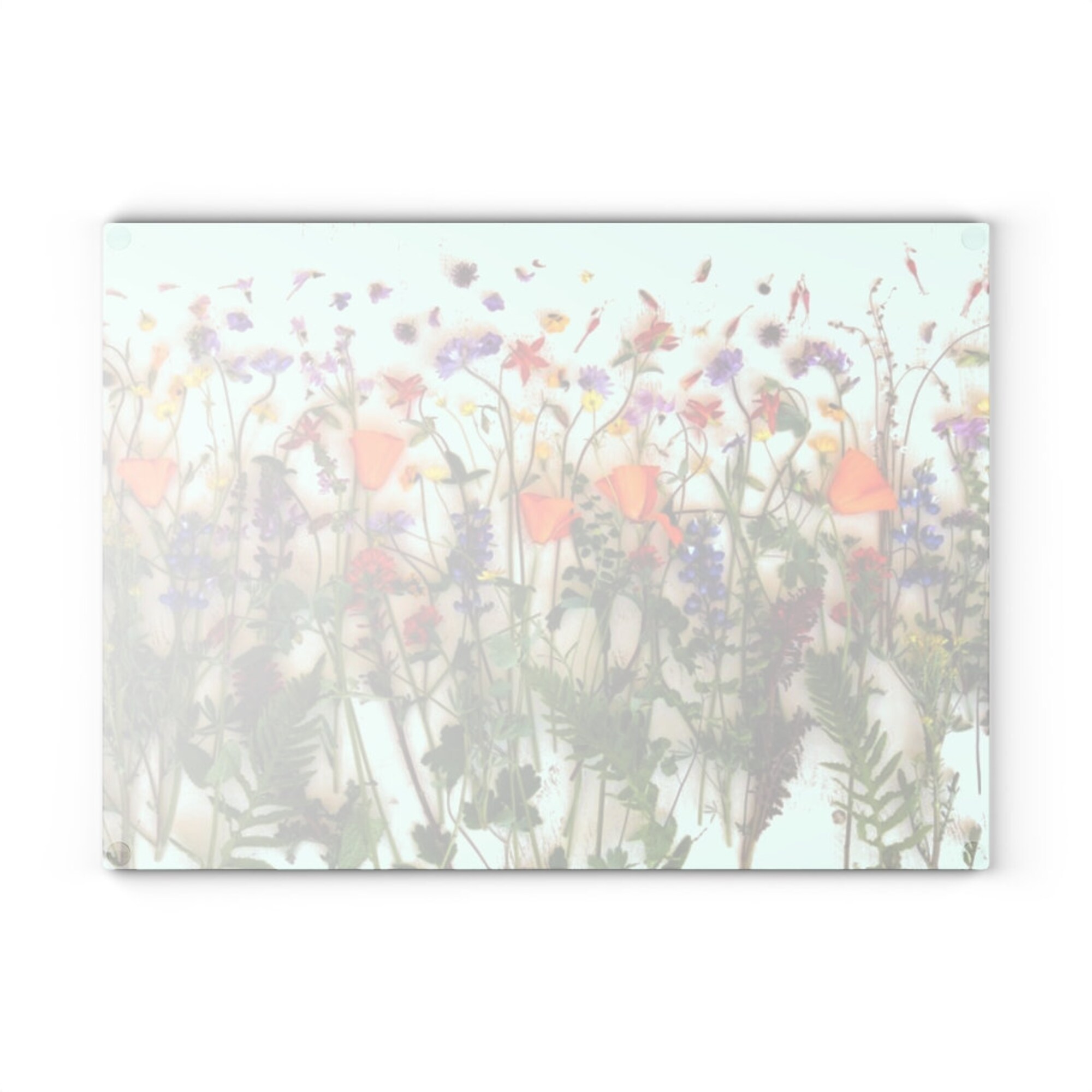 Wildflower Glass Cutting Board