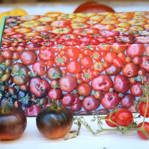 SALE Heirloom Tomatoes garden kit in a gift box with organic tomato seeds growing supplies, DIY tomato kit garden gift for tomato lovers image 3