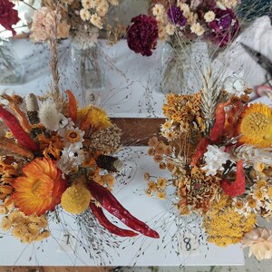 Ramos de rosas de flores secas - pequeños arreglos de flores secas, flores secas para bodas, pequeños ramos de flores secas, pequeños ramos imagen 9