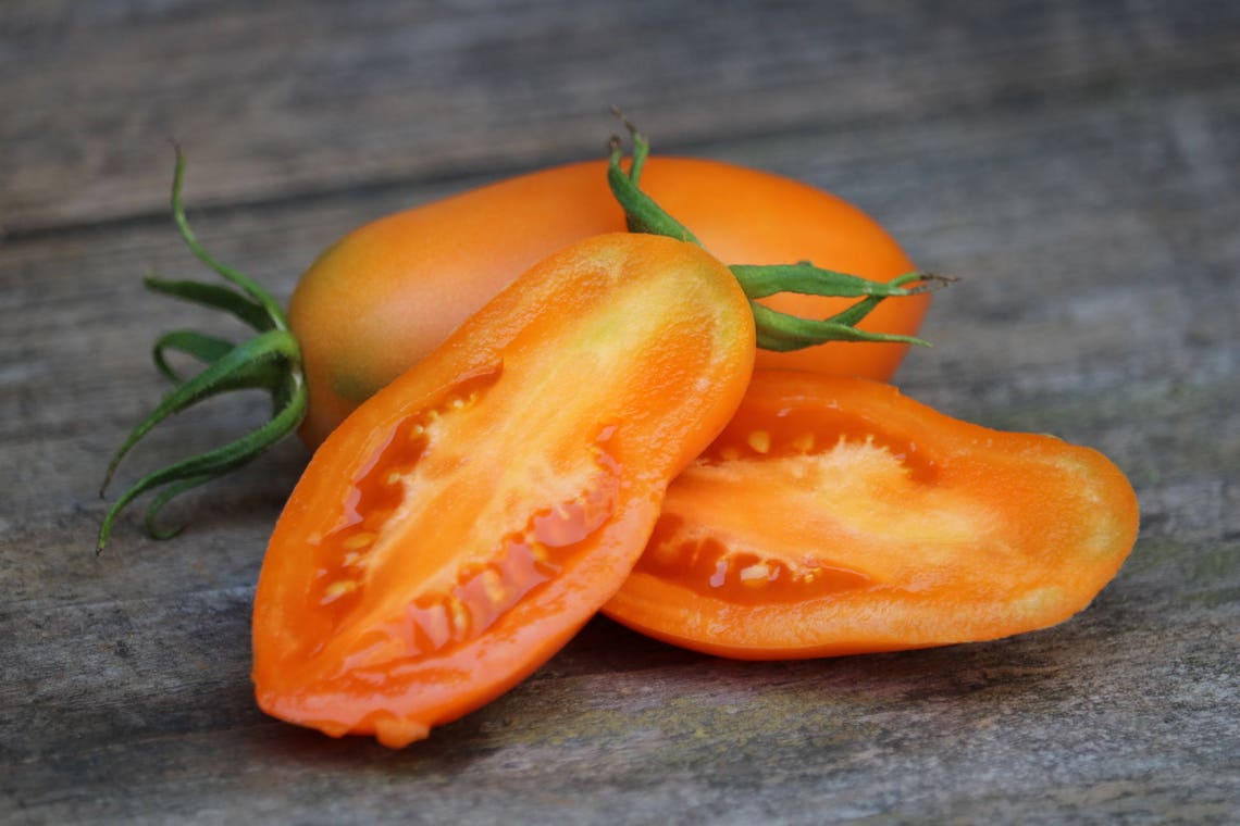 Orange Banana Legs Tomato Seeds Organic Seed Heirloom Tomato Etsy