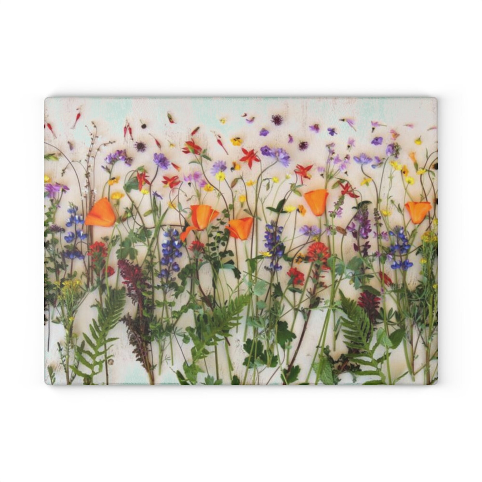 Wildflower Glass Cutting Board