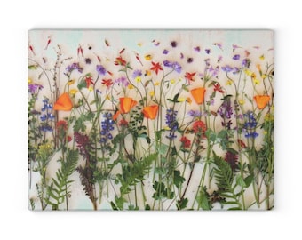 Wildflower Glass Cutting Board