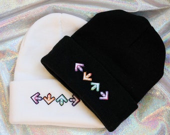 Dance Arrows Embroidered Beanie