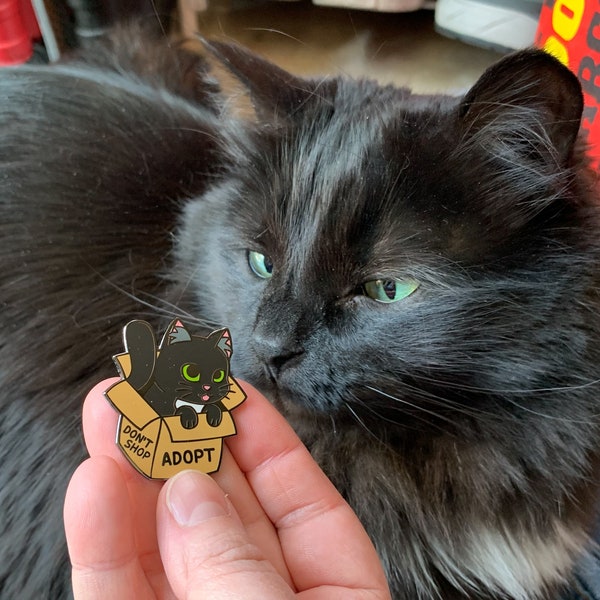 Tuxedo Cat Enamel Pin