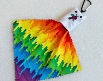 Rainbow Cloud Microfiber Pouch