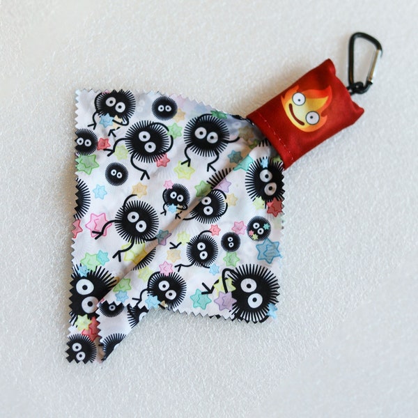 Ashy Cinder Creature and Konpeito Candy Microfiber Pouch