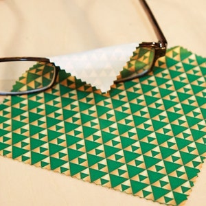 Triangle pattern Microfiber Cloth