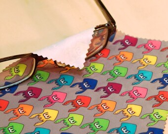 Chiffon en microfibre calmars arc-en-ciel