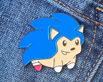 Hedgehog enamel lapel pin