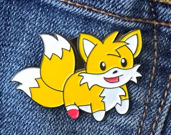 Pin de solapa esmaltado de zorro helicóptero
