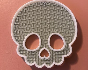 Large Skull Pin Hoop Display