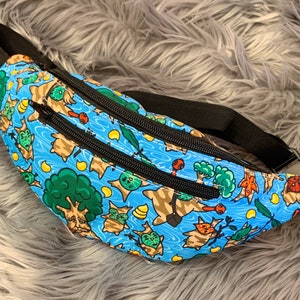 Leaf Buddy Family 3 Zipper Fanny Pack With Hidden Pocket
