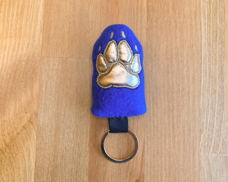 Squeaky Lucky Canine Paw Plush Keychain image 8