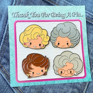 Thank You For Being A Pin enamel lapel pin set