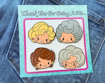 Thank You For Being A Pin enamel lapel pin set