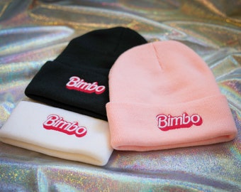 Bimbo Embroidered Beanie (3 hat options)