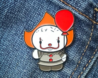 Pin de solapa esmaltado de payaso asesino