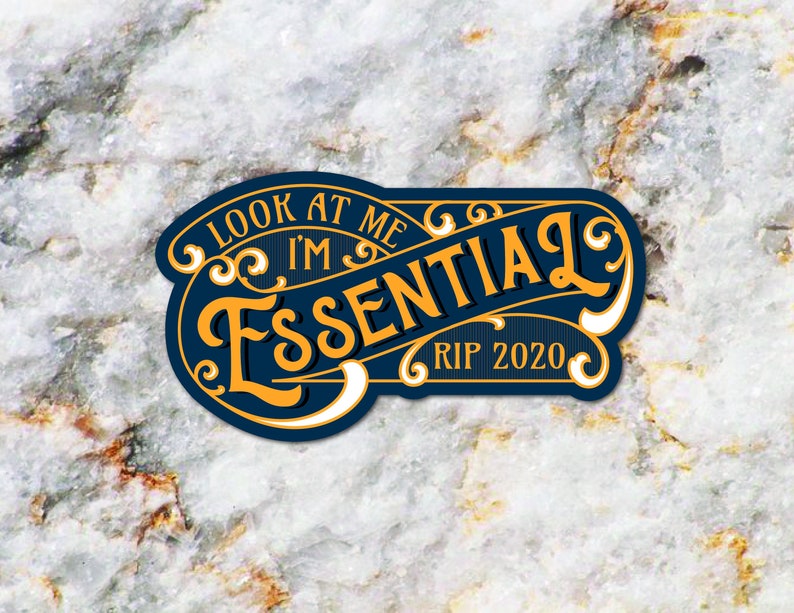 Look at Me I'm Essential Vinyl Sticker - Etsy