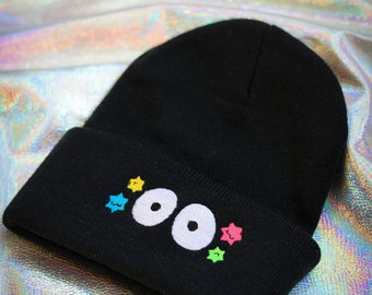 Ashy Cinder Creature and Konpeito Candy Embroidered Beanie