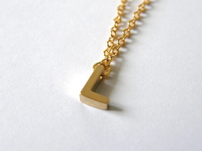 Letter l gold chain Clearance