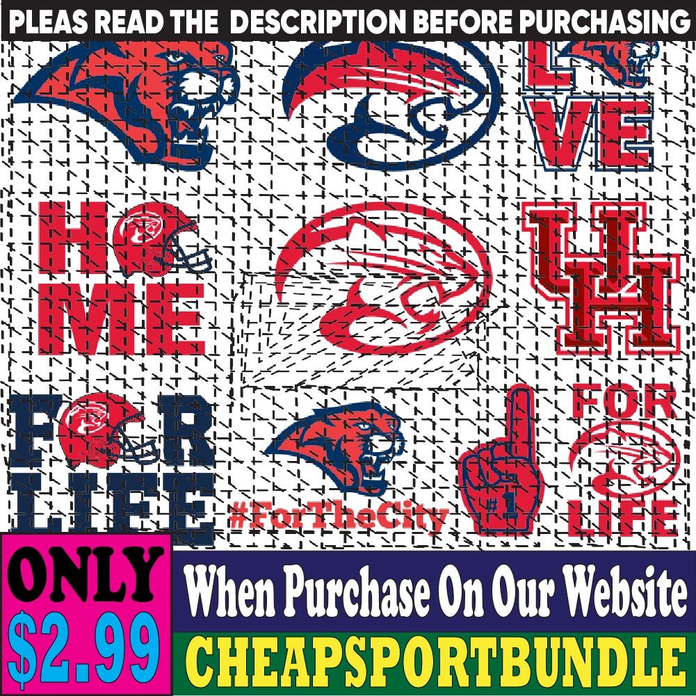 Houstoncougars Football Team Svg Houstoncougars Svg N C A Etsy