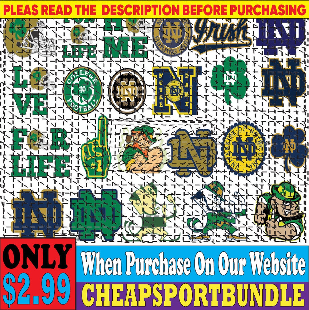 Files-notre-dame-bundle Svg N C A A Svg Notre Dame Svg - Etsy