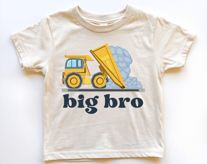 Big Brother Big Bro Shirt: Sibling Gift, Baby Announcement