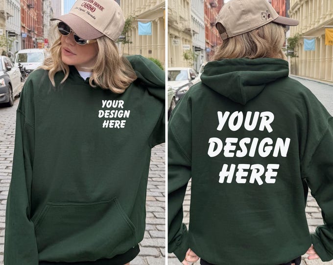 Custom Logo Hoodie, Gildan 18500 Company Logo, Brand Hoodie, Logo Sweatshirt, Custom Print Hoodie, Custom Logo Apparel