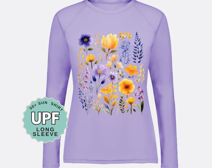Wildflower UPF 50+ Sun Shirt: Womens Long Sleeve Hiking Shirt