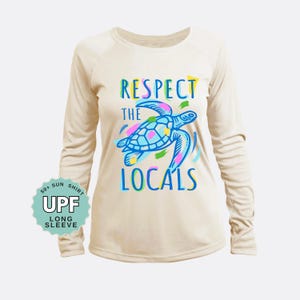 UPF 50 Turtle Sun Shirt: Long Sleeve Ocean Beach Shirt