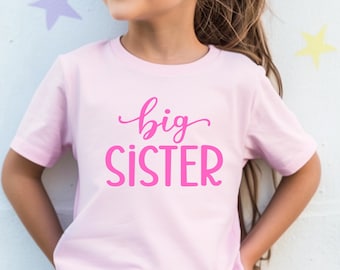 Big Sister Announcement Shirt: Toddler Sibling Reveal Tee