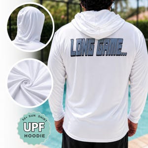 Custom Shirt UPF 50 long sleeve sun hoodie shirt moisture wicking quick dry breathable lightweight top UV protection with your logo outdoor