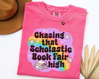 Scholastic Book Fair Shirt: Funny Book Lover Comfort Colors Tee