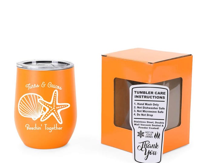 12 oz insulated wine tumbler custom logo vacation cup stainless steel travel drinkware gift with lid