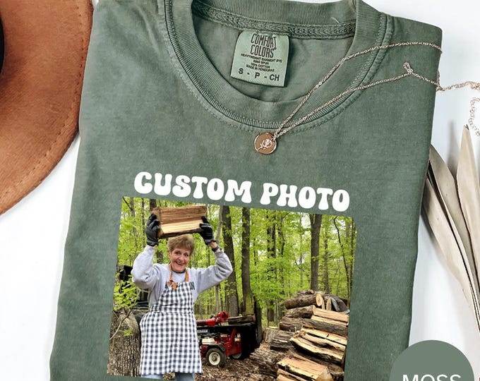 Custom Photo Shirt Comfort Colors 1717, Personalized Picture T Shirt, Custom Image Shirt, Garment Dyed Tee, Unisex T Shirt