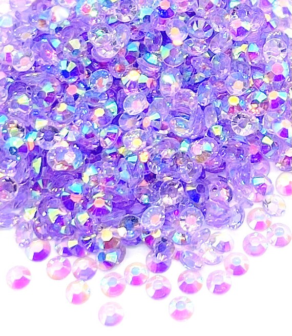4mm Purple Transparent RHINESTONES 4mm Purple Transparent RHINESTONES