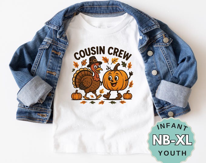 Thanksgiving Cousin Crew Shirt: Matching Turkey Day Tee