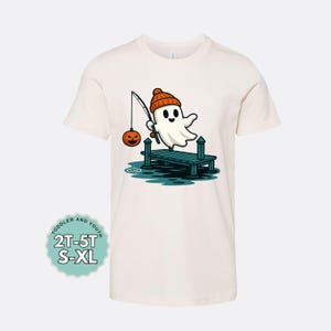 Halloween Ghost Fishing shirt Toddler Youth T-shirt