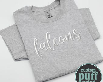 Custom Puff Print Shirt, Personalized Name T-Shirt, Custom Text Tee, Raised Letter Shirt, 3D Puff Print Tee, Custom Quote Shirt, Gildan Tee