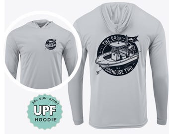 custom upf 50 hoodie long sleeve performance sun shirt moisture wicking personalized hoodie custom design logo text adult upf hoodie
