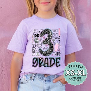 third grade girl shirt back to school outfit kids tee gift for 3rd grade girl elementary school shirt first day of school tee for girls