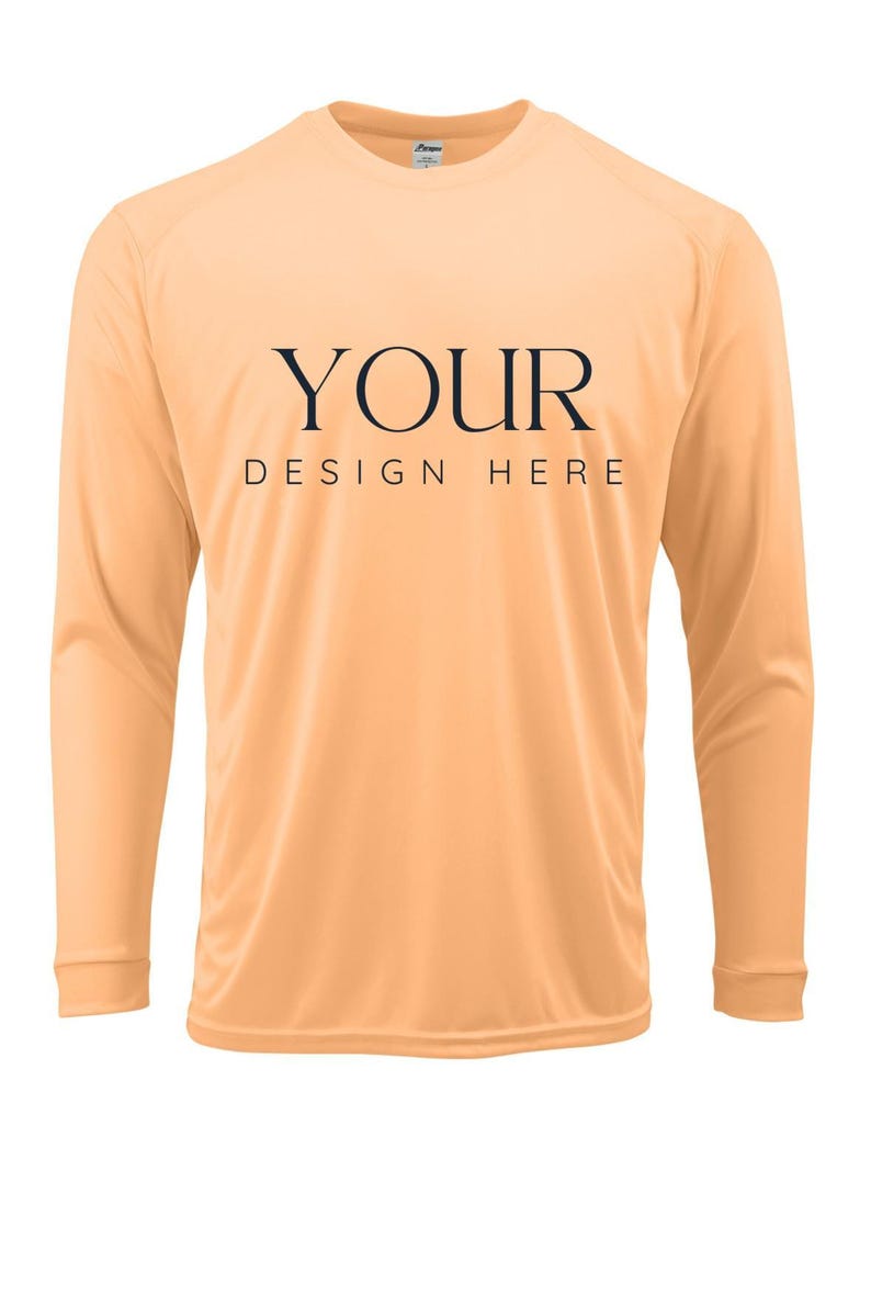 Custom UPF 50+ Moisture Wicking Long Sleeve Sun Shirt Fishing Shirt Boat Crew Shirt Matching Boating Shirt Coastal Trip Group Shirt CORAL