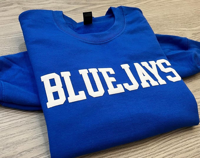 Custom Puff Print Sweatshirt, Personalized Text Crewneck, Custom Name Shirt, Team Sweatshirt, Raised Letter Sweatshirt, School Sweatshirt