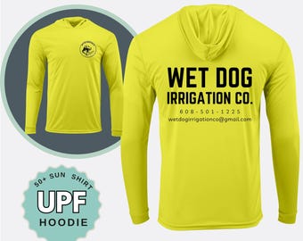 Custom Shirt UPF 50 sun shirt long sleeve hoodie quick dry UV protection top personalized breathable shirt lightweight outdoor performance