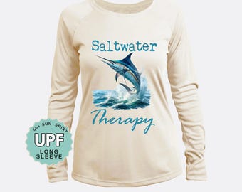 Saltwater Therapy UPF 50+ Sun Shirt: Long Sleeve Beach & Boat Top