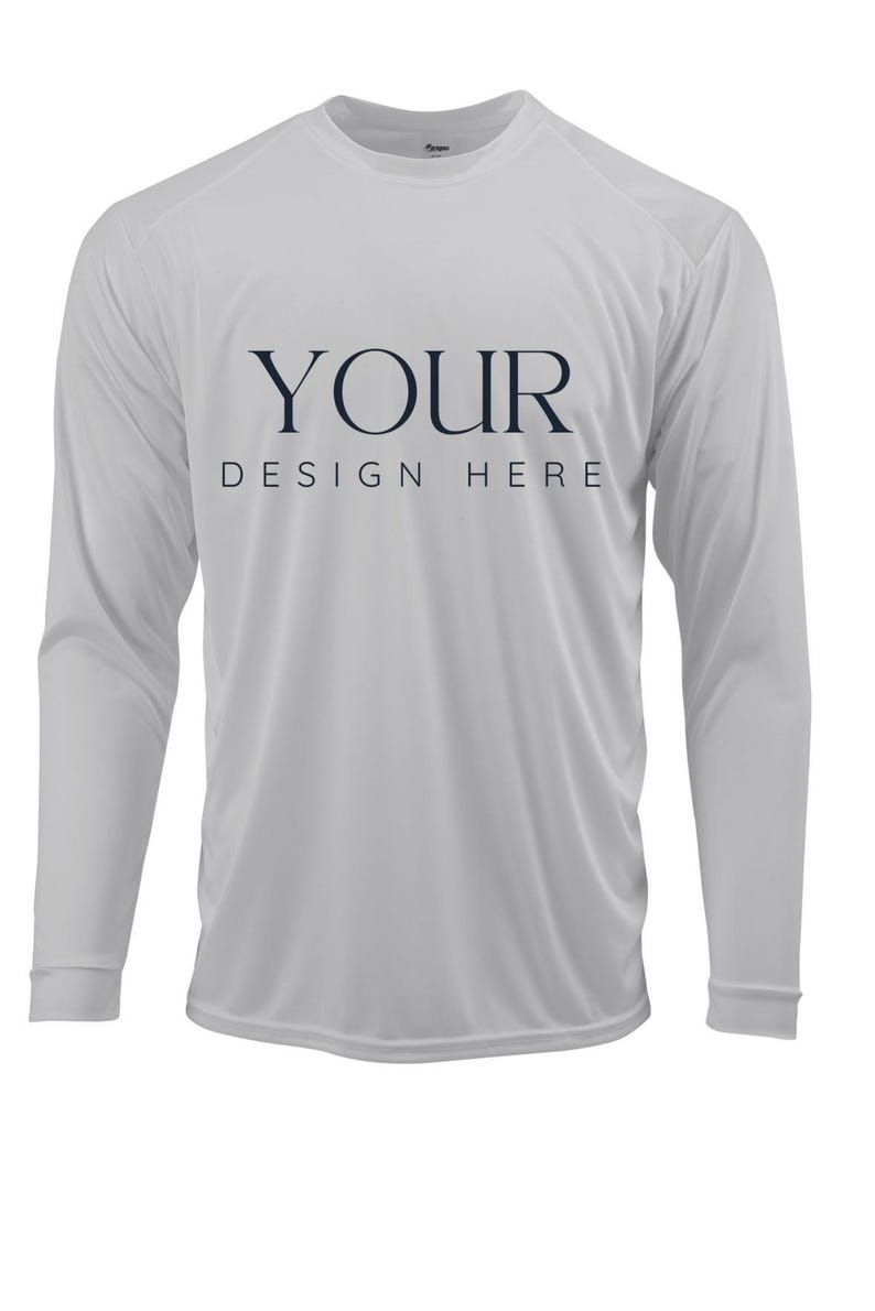 Custom UPF 50+ Moisture Wicking Long Sleeve Sun Shirt Fishing Shirt Boat Crew Shirt Matching Boating Shirt Coastal Trip Group Shirt ALUMINUM