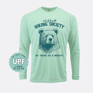 Hiking Society Bear Sunshirt: UPF 50+ Moisture Wicking Long Sleeve