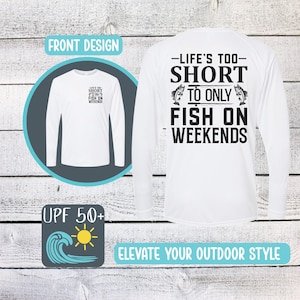 Fishing Sunshirt: UPF 50+ Moisture Wicking Long Sleeve Tee