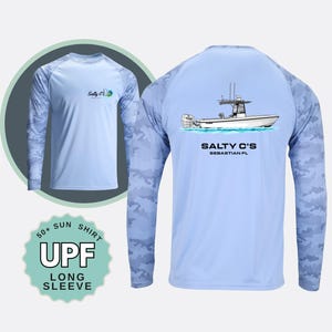 UPF 50 Camo Sleeve Fishing Shirt: Custom UV Protection Performance Top
